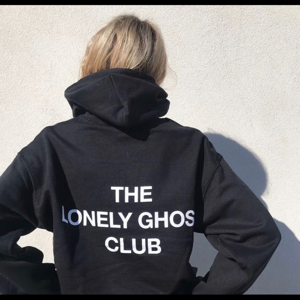 Indy Blue Lonely Ghost Club Hoodie